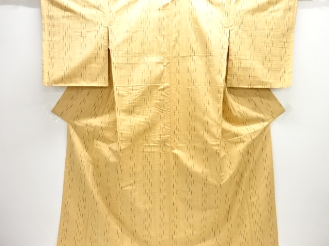 JAPANESE KIMONO / TSUMUGI / UNUSED / WOVEN STRIPE